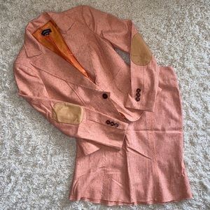 Bebe Wool and Polyester Skirt Suit Set